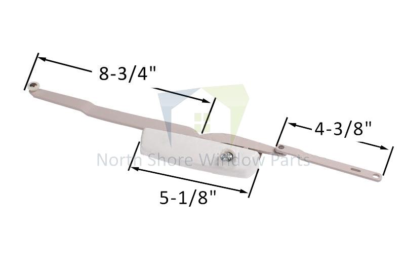 Dual-Arm-Casement-Operator-Maxim-8-Arm-Left-Truth-Hardware-50.04.32.011