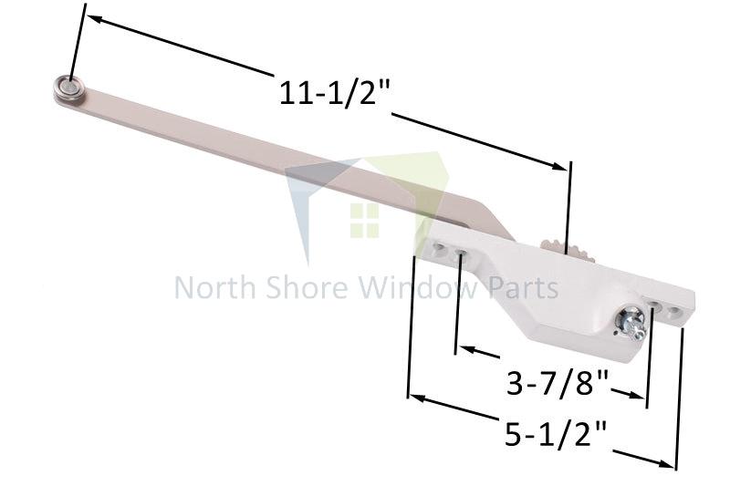 Single-Arm-Casement-Window-Operator-Roto-Gear-11.5-Right-Truth-Hardware-23.01.32.002